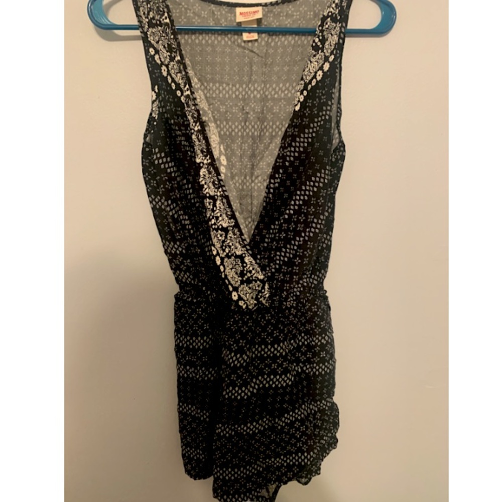Beautiful black and white romper